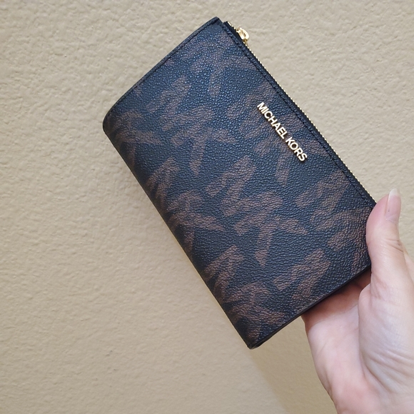 Michael kors Jet Set Double Zip Wristlet Wallet - Picture 2 of 7